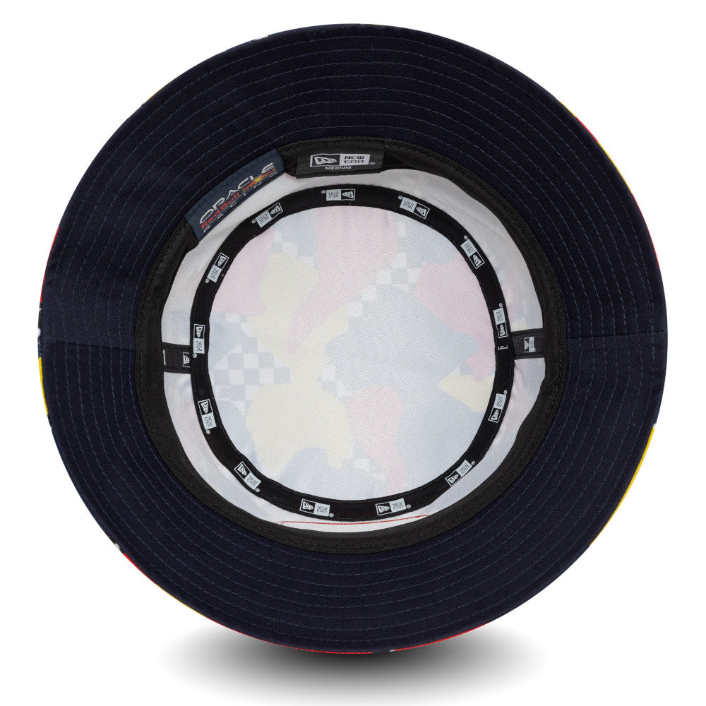 Oracle Red Bull Racing Bucket Hat - Abstract Tapered F1 Racing Bucket - New Era